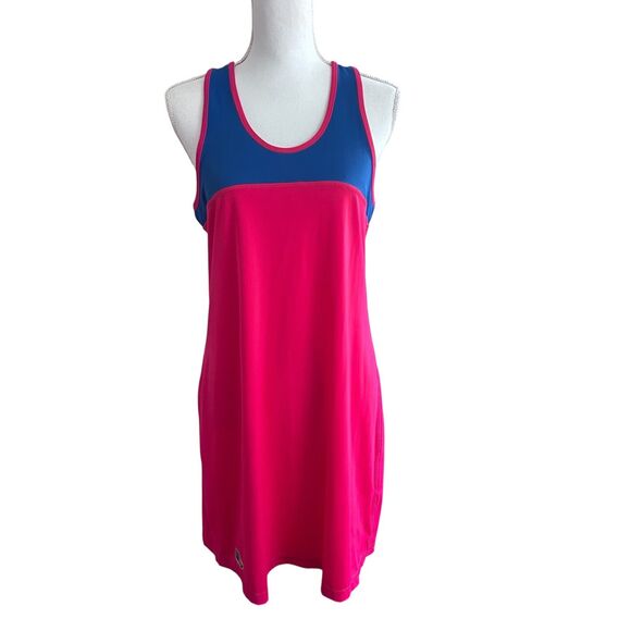 Vintage 90s Ralph Lauren Polo Sport Dress Large Fits Small Medium Pink Blue Y2K - Picture 10 of 10
